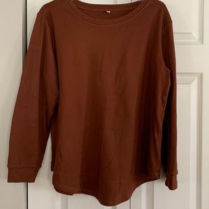Dofaoo crew neck long sleeve tunic top